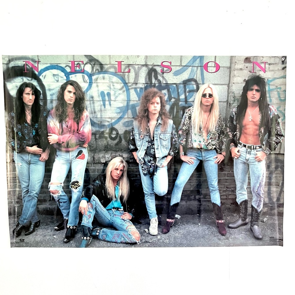 Vintage 80’s Nelson band rock poster wall art decor